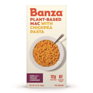Banza Mac & Cheese Chickpeas Cheddar Vegan 156g (5.5oz)