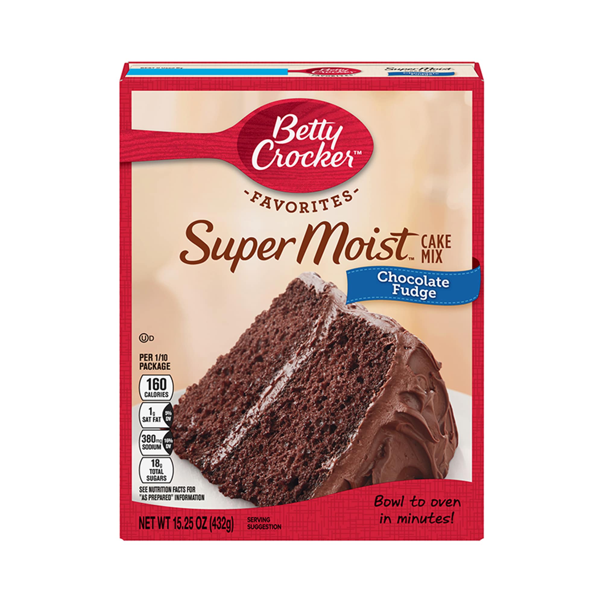 Betty Crocker Super Moist Chocolate Fudge Cake Mix 432g