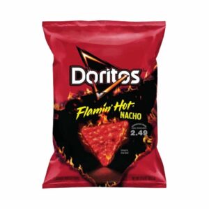 Doritos Flamin' Hot Nacho Tortilla Chips 92g (3.25oz) BB 31 DEC 2022