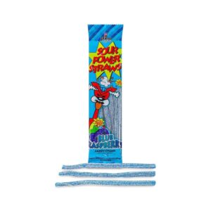 Dorval Sour Power Straws Blue Raspberry 50g (1.75oz)