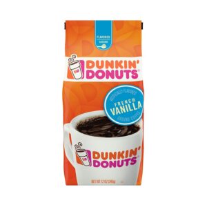 Dunkin Donuts French Vanilla Ground Coffee 340g