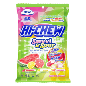 Hi-Chew Bag Sweet & Sour Mix (Grpft, Lmn, Wtrm) 90g (3.17oz) - BB 30 MAY 2023