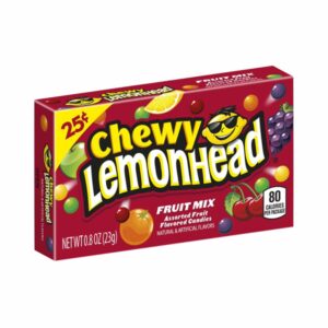 Lemonhead Chewy Assorted Fruit Mix $0.25 Box 23g