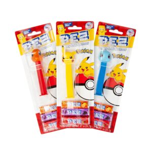 PEZ Pokemon Dispenser & Candy 3 Tablet Packs 24.7g