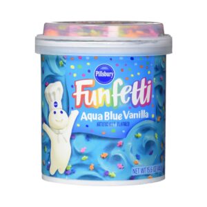 Pillsbury Aqua Blue Vanilla Funfetti Frosting 442g