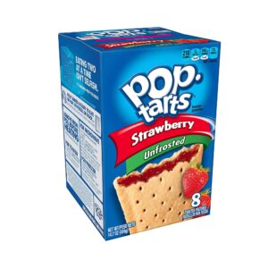 Pop Tarts Unfrosted Strawberry 384g 8pcs
