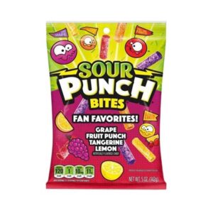 Sour Punch Fan Favorites Bites Peg Bag 142g (5oz) - BB 28 APR 2023