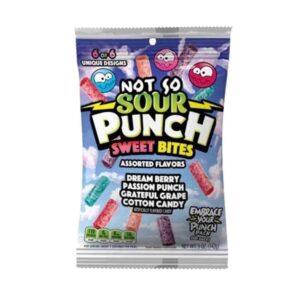 Sour Punch Not So Sour Bites Peg Bag 142g (5oz) - BB 14 APR 23