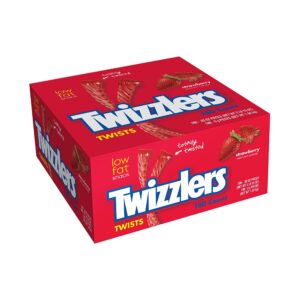 Twizzlers Strawberry Twists Singles 180 Count 1.62kg (63oz)