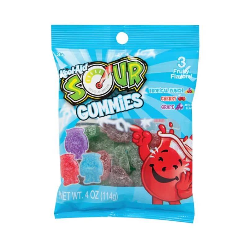 Kool Aid Sour Gummies Peg Bag 114g (4oz)