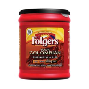 Folgers 100% Colombian Med-Dark Ground Coffee 292g