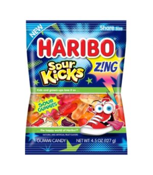 Haribo Zing Sour Kicks 127g (4.5oz) - BB 31 MAY 23